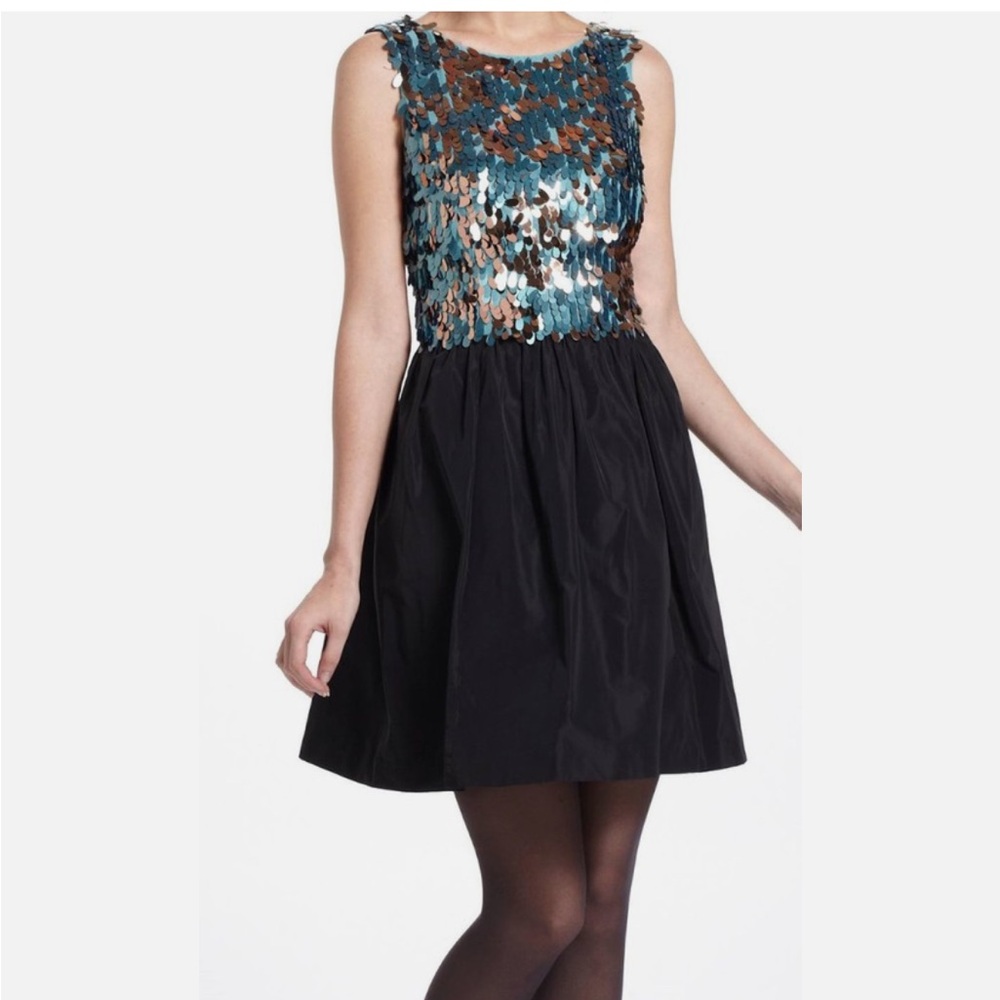 Pleanty by Tracy Reese Paillette Flutter Mini Dress Size 6!